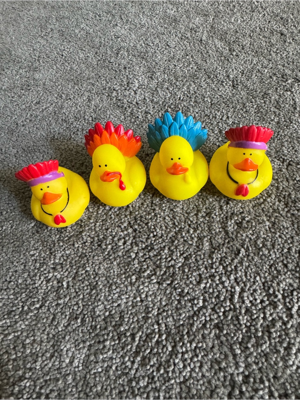 Yellow Duck Bath Toy Set - Colorful Ducks